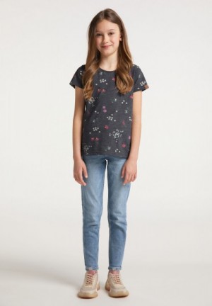 Camiseta Ragwear Violka Flowers Niña Azules | R-5372864