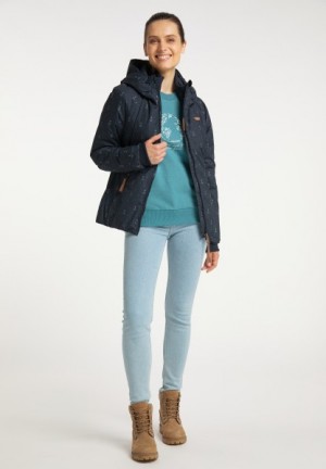 Chaquetas Ragwear Dizzie Marina Mujer Azules | R-2804367