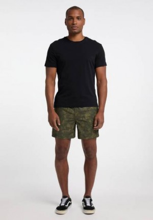 Short Ragwear Stannis Print Hombre Verde Claro | R-3795428