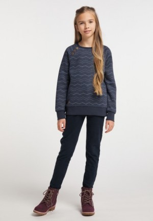 Sudaderas Ragwear Darinka Chevron Niña Marrones | R-1749023