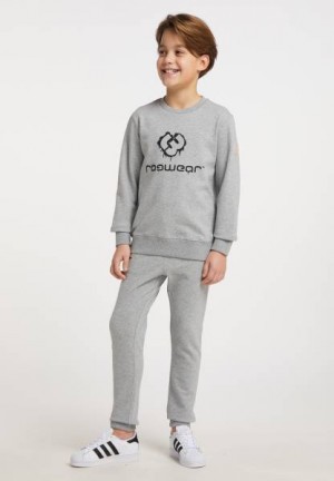 Sudaderas Ragwear Yanis Organic Niño Gris | R-9647013