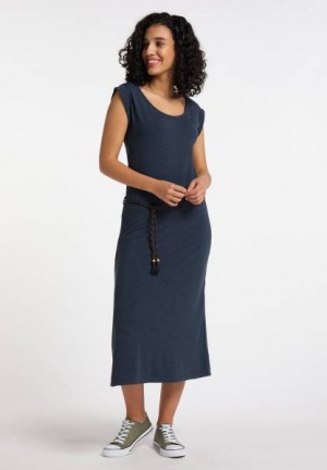 Vestido Ragwear Tag Midi Mujer Blancas | R-5783412