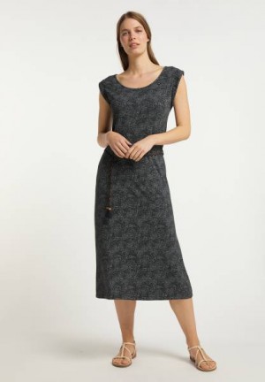 Vestido Ragwear Tag Midi Mujer Turquesa | R-6589703